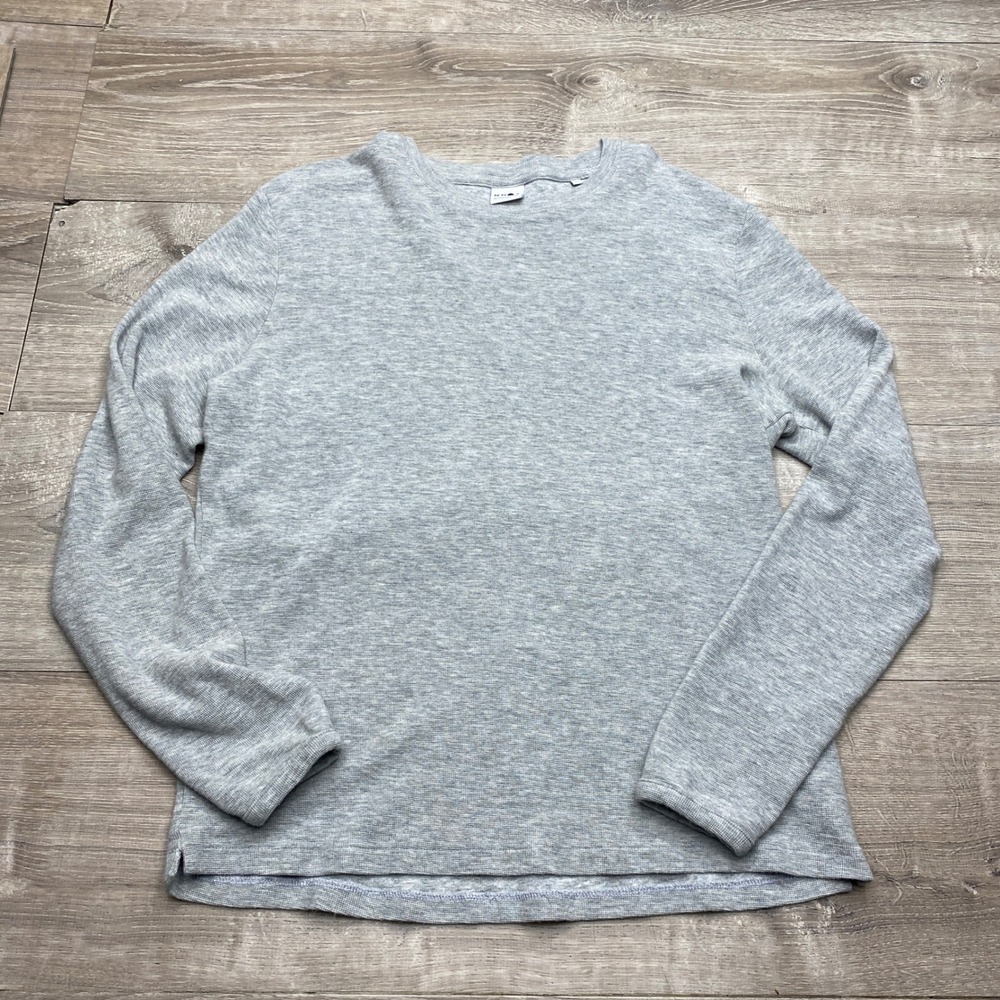 NN07 Sweater Men's XL Cotton Modal Gray Knit Crewneck Minimalist Casual